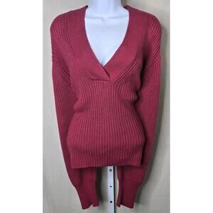 Marissa Webb x Rent the Runway Ribbed Sweater Red Women’s XL Excellent Condition